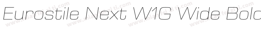 Eurostile Next W1G Wide Bold It字体转换